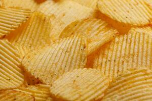 viele von Kartoffel Chips, Textur foto