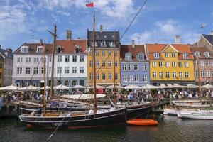 bunt Gebäude von nyhavn im Kopenhagen, Dänemark foto