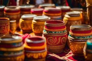 indisch Hochzeit Schlagzeug. KI-generiert foto