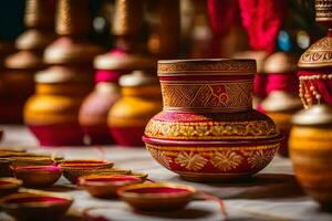 indisch Hochzeit Fotografie im Mumbai. KI-generiert foto