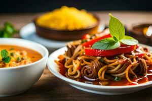 das Beste indisch Essen im das Vereinigtes Königreich. KI-generiert foto