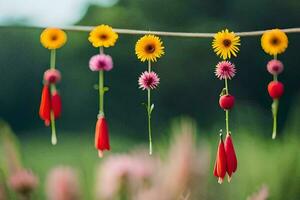 Foto Hintergrund Blumen, das Himmel, das Sonne, das Blumen, das Blumen, das Blumen,. KI-generiert