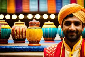 indisch Hochzeit Fotografie im Dubai. KI-generiert foto