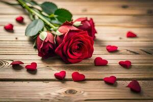 das Beste Valentinstag Tag Blumen zum Ihre geliebt eins. KI-generiert foto