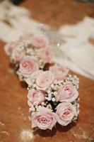 ausgefallene rosa dekorative Blumen foto