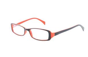 Brillen, Brillen oder Brillen auf weißem Hintergrund foto