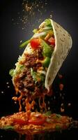 ai generativ ein Foto von Burrito