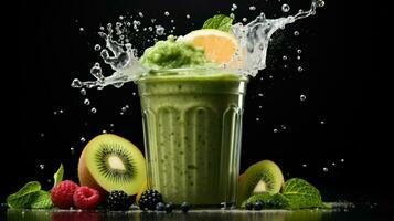 ai generativ ein Foto von Smoothie