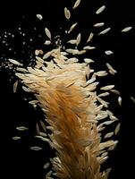 ai generativ ein Foto von Reis