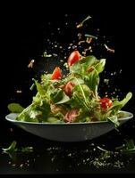 ai generativ ein Foto von Salat