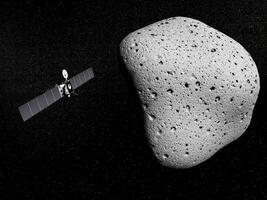 Rosetta Sonde und Komet - - 3d machen foto