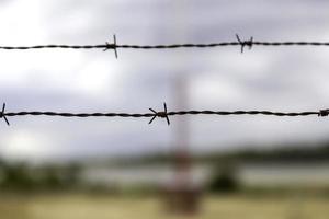 rostiger Stacheldraht foto