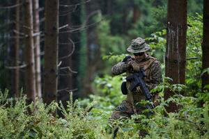 Soldatentrupp entspannt foto