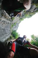 Freundschaft und Reisen mit dem Mountainbike foto