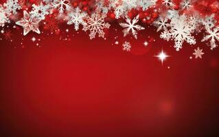 Weihnachten Schneeflocken Hintergrund mit Raum zum Ihre wünscht sich. einfach Urlaub Karte mit Schneeflocken. fröhlich Weihnachten Illustration foto
