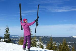 Winterfrau Ski foto