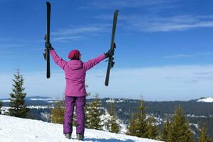 Winterfrau Ski foto