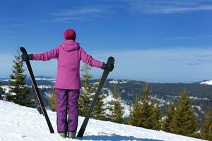 Winterfrau Ski foto