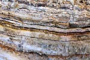 natürliches Muster salzige Gesteinsoberfläche foto