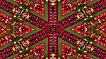 buntes hypnotisches symmetrisches Kaleidoskop foto