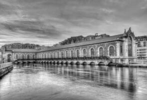 Batiment des Kräfte-Motoren, Genf, Schweiz, hdr foto