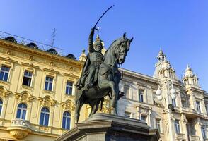 Statue im Verbot jelacisch Quadrat, Zagreb, Kroatien foto