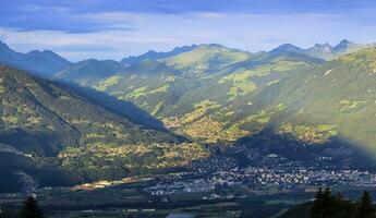 Aussicht auf Chablais, Schweiz foto