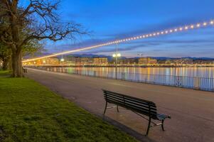 Englisch Garten Promenade, Genf, Schweiz, hdr foto