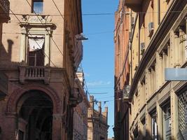 Blick auf die Altstadt von Bologna foto