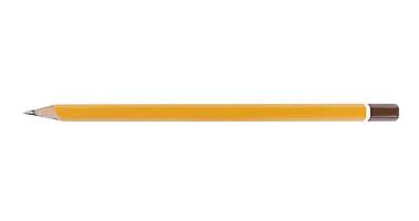 ein Bleistift auf weißem Hintergrund foto