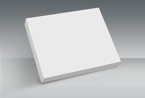 3D weiße Box auf dem Boden