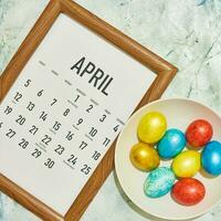 April 2020 monatlich Kalender foto