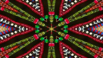 buntes hypnotisches symmetrisches Kaleidoskop foto