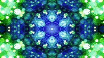 buntes, glänzendes und hypnotisches Kaleidoskop foto