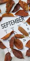 monatlich September 2019 Kalender foto