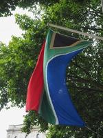 südafrika flagge von südafrika foto
