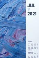 Juli 2021 Kalender. monatlich Kalender foto