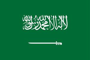 das offiziell Strom Flagge von Königreich von Saudi Arabien. Zustand Flagge von Saudi Arabien. Illustration. foto