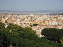 Luftaufnahme von Cagliari foto