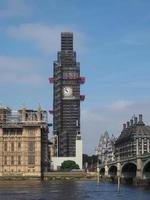 Big Ben Naturschutzarbeiten in London foto