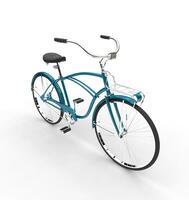 Blau alt Fahrrad foto