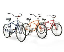 drei schön Jahrgang Fahrräder foto