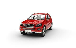 rot Luxus suv Studio Schuss foto