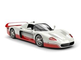 Weiß Konzept Super Auto mit rot Abziehbilder foto