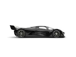 glänzend schwarz Rennen Super Auto - - Seite Aussicht foto