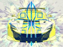 Super Sport Auto - - abstrakt Illustration foto