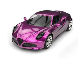 glänzend metallisch Magenta Sport Auto foto