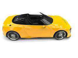 Sonne Gelb modern Cabrio Sport Auto - - Seite Aussicht foto