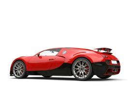 schwarz und rot modern genial Supersportwagen - - Schönheit Schuss foto