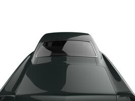 dunkel glänzend grau Jahrgang Auto - - Dach Schuss foto